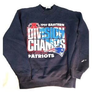New England Patriots NFL Football Team Champs Vintage 1997 Pro Player Sweatshirt